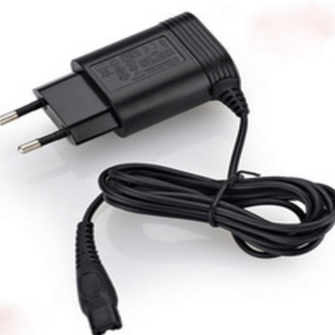 Black EU-standard charging adapter for compatible devices with durable ABS housing.